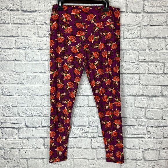 LuLaRoe Leggings Halloween Pumpkin Size Tall&Curvy - Picture 1 of 6